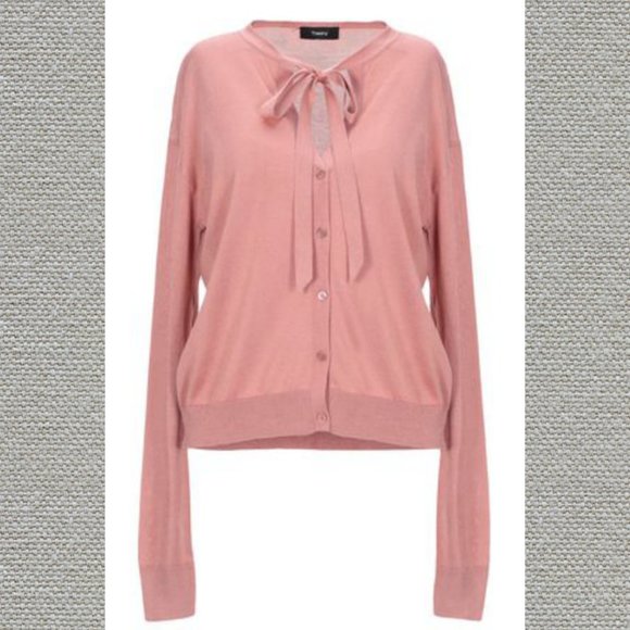 Theory tie neck cardigan